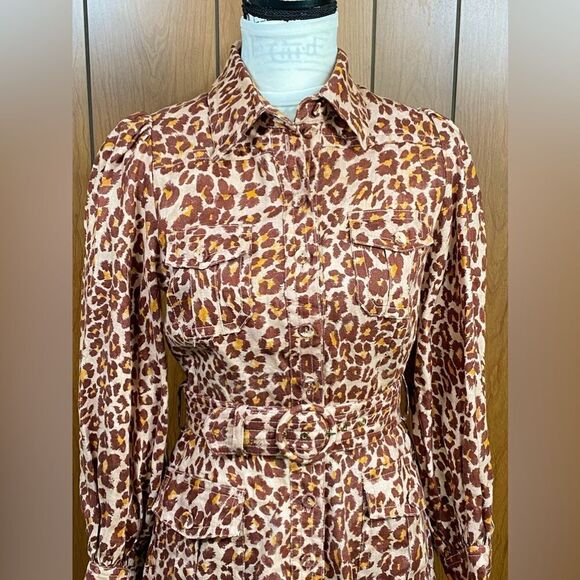 Zimmermann Resistance Safari Shirt Dress size 1/us size 6 - Picture 5 of 10